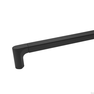 Aqua 1088 Metal Black Elongated Furniture Handle