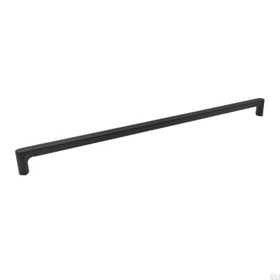 Aqua 1088 Metal Black Elongated Furniture Handle