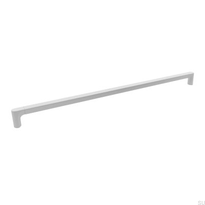 Aqua 1088 Metal White Elongated Furniture Handle