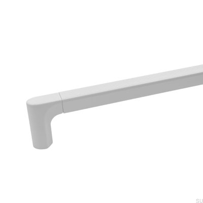 Aqua 1088 Metal White Elongated Furniture Handle