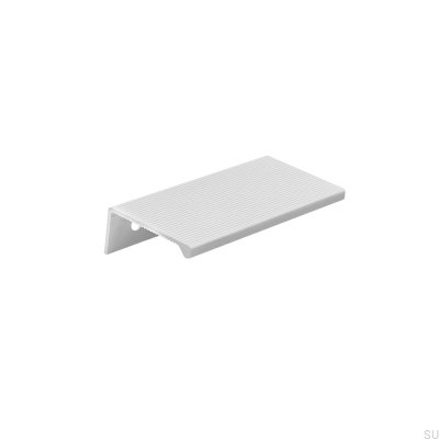 Square Aqua 94 Aluminum White Edge Furniture Handle