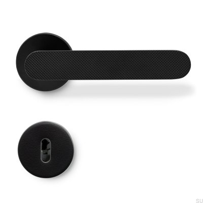 Vibe Grip Aluminum Door Handle Matte Black Standard Scandinavian