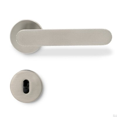 Vibe Grip Door Handle Aluminum Silver Brushed
