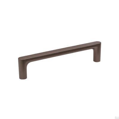 Vibe Plain 128 Metal Dark Brown Elongated Furniture Handle