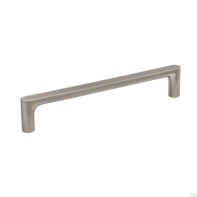 Vibe Plain 160 Metal Elongated Furniture Handle Silver Brushed