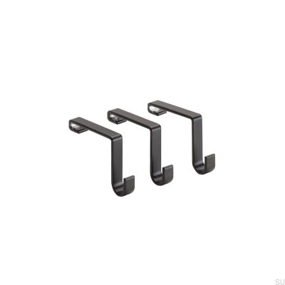 Systema 3-pack Wall Hanger Aluminum Matt Black