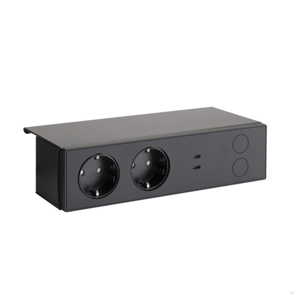 973810--Gniazdo-zasilania-Nety-D-M-75W-max-230/24V-DC-Aluminiowe-Matowe-Czarne-Beslag-Design-Skandynawskie-Uchwyty_1