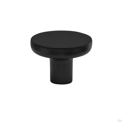 Vibe Plain 38 Metal Furniture Knob Matte Black