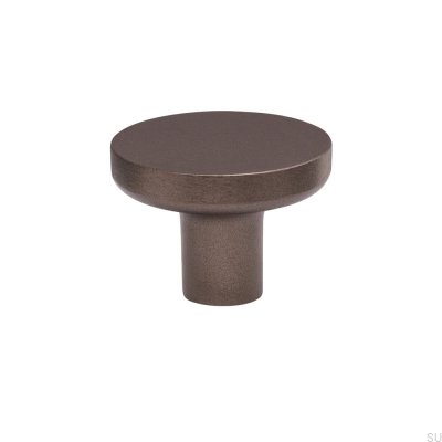 Vibe Plain 38 Metal Dark Brown Furniture Knob