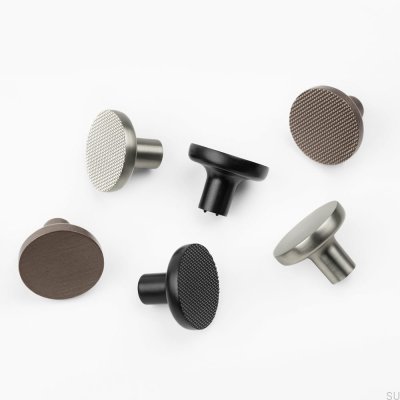 Vibe Plain 38 Metal Dark Brown Furniture Knob