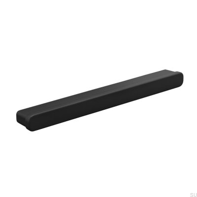 Appia 160 Metal Black Elongated Furniture Handle