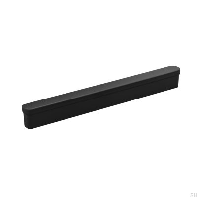 Appia 160 Metal Black Elongated Furniture Handle