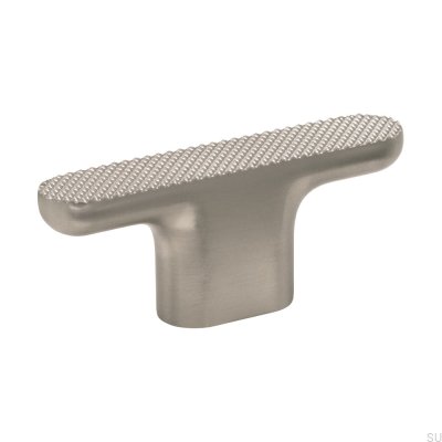 T-Bar Vibe Grip Metal Furniture Knob Silver Brushed