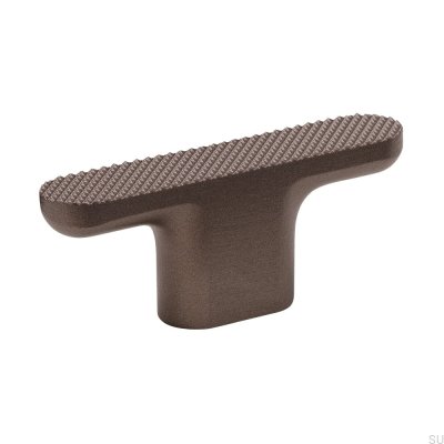 T-Bar Vibe Grip Metal Dark Brown Furniture Knob