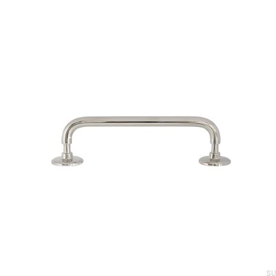 Jubilee 128 oblong furniture handle Brass Silver Nickel Polished