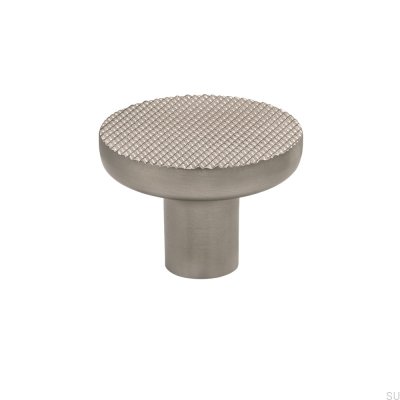 Vibe Grip 38 Metal Furniture Knob Silver Brushed