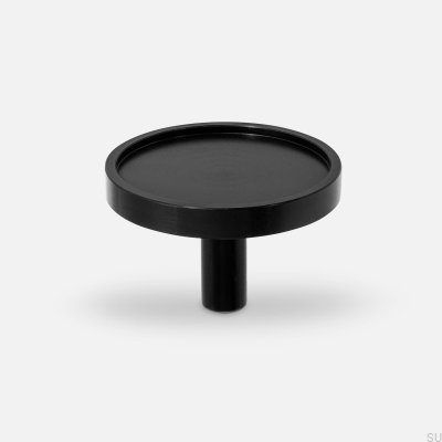 Ina L furniture knob, aluminum, black