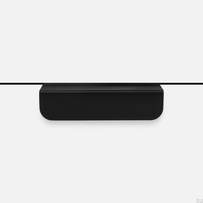 Edit edge furniture handle, brushed black brass