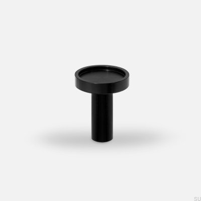 Ina S aluminum furniture knob, black