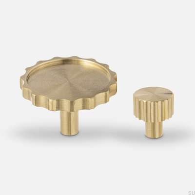 Lexi XS furniture knob Brass Brushed Unpainted