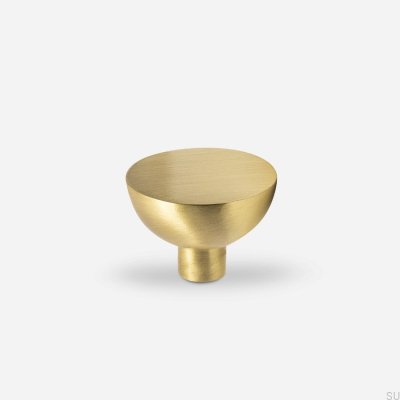 Furniture knob Luna M Brass Brushed