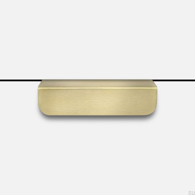 Edged furniture handle Edit Brass Brushed Unpainted