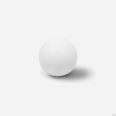 Odete S furniture knob, white lacquered brass