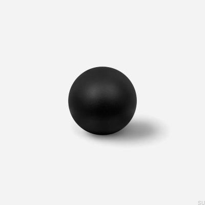 Odete S furniture knob, black lacquered brass