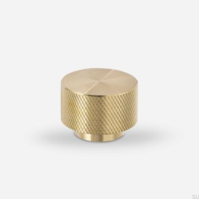 Furniture knob Tove S Gold Brass, Brushed, Uncoated