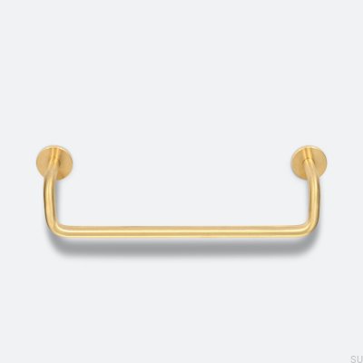 Lengthwise furniture handle Ava 128 Brass Unpainted
