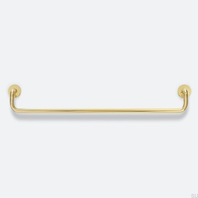 Lengthwise furniture handle Ava L 320 Polished brass