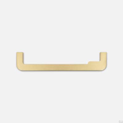 Lengthwise furniture handle Isa Wave 160 Brushed Brass