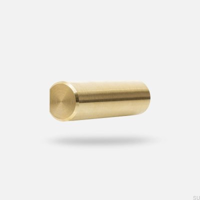 Siv M oblong furniture handle, brushed brass, unvarnished