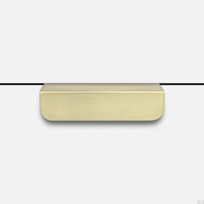 Edge furniture handle Edit Matt 100 Brass Brushed Matt