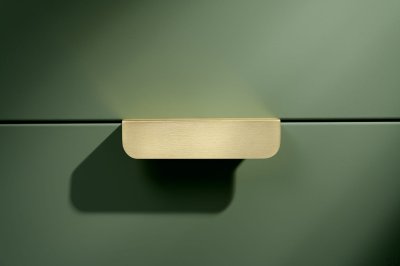 Edge furniture handle Edit Matt 100 Brass Brushed Matt