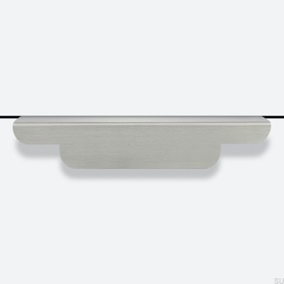Tilda Silver Matt 160 Steel Brushed Matt Silver Furniture Edge Handle