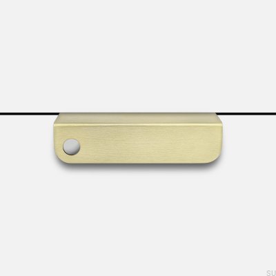 Edge furniture handle Edit O Matt 100 Brass Brushed Matt