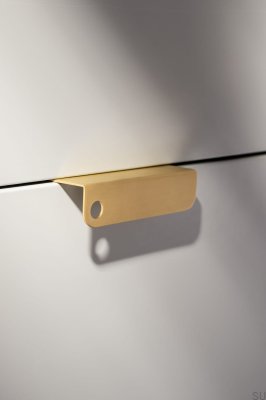 Edge furniture handle Edit O Matt 100 Brass Brushed Matt