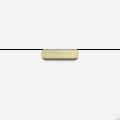 Else Matt 50 edge furniture handle Brushed Matte Brass