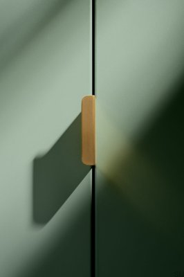 Else Matt 50 edge furniture handle Brushed Matte Brass