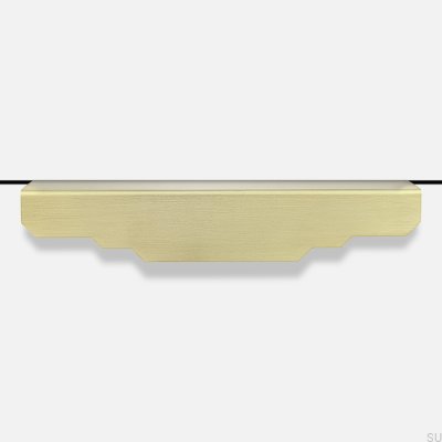Karla Matt 140 edge furniture handle Brushed Matte Brass