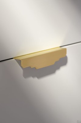 Karla Matt 140 edge furniture handle Brushed Matte Brass