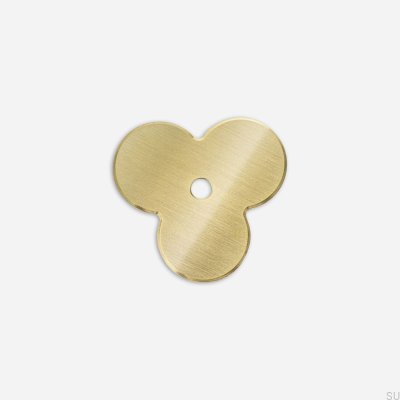 Pillow Flower 35 Brushed Brass Coaster