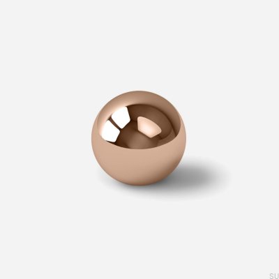 Odete S furniture knob Brass Copper Polished