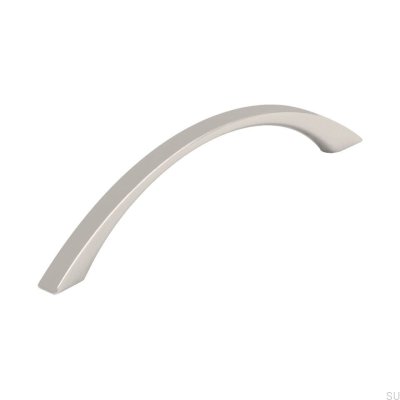 Long furniture handle Sun 128 Brushed silver