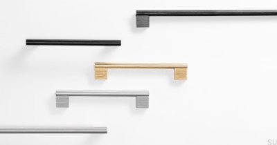 Long furniture handle Graf Big 320 Silver