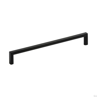 Long furniture handle Soft 192 Metal Black