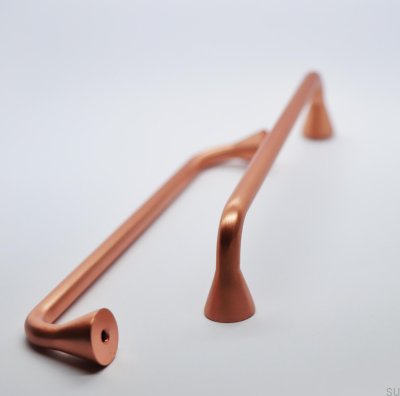 Bella 160 oblong furniture handle, brushed copper