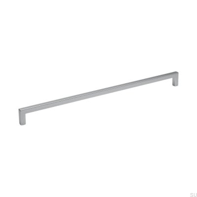 Oblong furniture handle 0143 320 Brushed aluminum
