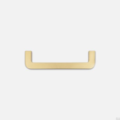 Lengthwise furniture handle Isa 128 Brass Brushed Unpainted
